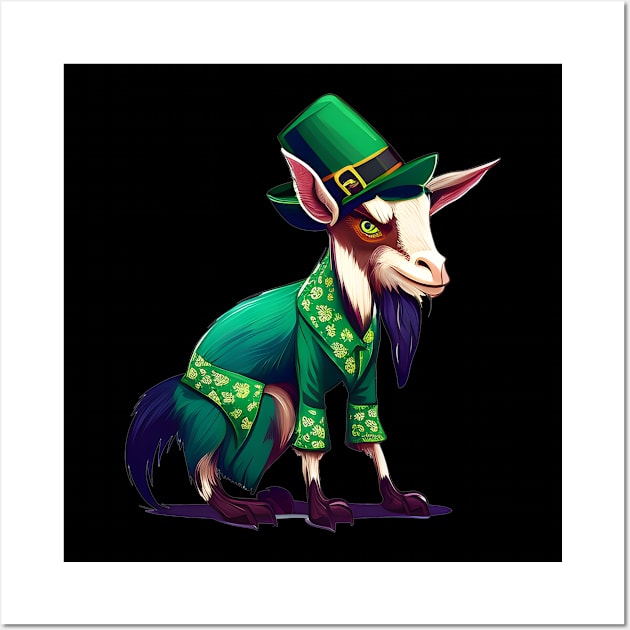 Just A Goat For St. Patrick's Day Wall Art by Karin Wright